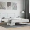 Image de Cadre De Lit Métal Sans Matelas Et Tête De Lit Blanc 160x200 Cm Vidaxl