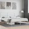 Image de vidaXL Cadre de lit métal avec tête de lit blanc 160x200 cm 352630