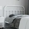 Image de Tête De Lit De Remplacement Métal Blanc 100 Cm Vidaxl