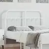 Image de Tête De Lit De Remplacement Métal Blanc 120 Cm Vidaxl