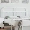 Image de Tête De Lit De Remplacement Métal Blanc 135 Cm Vidaxl