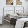 Image de Tête De Lit De Remplacement Métal Blanc 150 Cm Vidaxl
