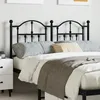 Image de Tête De Lit De Remplacement Métal Noir 120 Cm Vidaxl