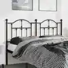 Image de Tête De Lit De Remplacement Métal Noir 135 Cm Vidaxl