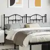 Image de Tête De Lit De Remplacement Métal Noir 160 Cm Vidaxl