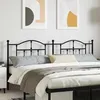 Image de vidaXL Tête de lit de remplacement métal noir 200 cm 353477