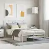 Image de Cadre De Lit Métal Sans Matelas Et Tête De Lit Blanc 120x200 Cm Vidaxl