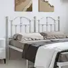 Image de Tête De Lit De Remplacement Métal Blanc 150 Cm Vidaxl