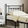 Image de Tête De Lit De Remplacement Métal Noir 80 Cm Vidaxl