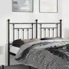 Image de Tête De Lit De Remplacement Métal Noir 150 Cm Vidaxl