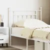 Image de Tête De Lit De Remplacement Métal Blanc 80 Cm Vidaxl