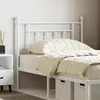 Image de Tête De Lit De Remplacement Métal Blanc 90 Cm Vidaxl