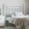 Image de Tête De Lit De Remplacement Métal Blanc 100 Cm Vidaxl