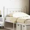 Image de Tête De Lit De Remplacement Métal Blanc 100 Cm Vidaxl