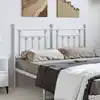 Image de Tête De Lit De Remplacement Métal Blanc 135 Cm Vidaxl