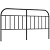 Image de Tête De Lit De Remplacement Métal Noir 180 Cm Vidaxl