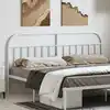 Image de Tête De Lit De Remplacement Métal Blanc 180 Cm Vidaxl