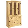 Image de Vidaxl buffet corona marron 112x43x196 cm bois massif pin mexicain