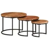 Image de vidaXL Tables gigognes 3 pcs bois massif dacacia 353900