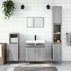 Image de Ensemble D'armoires De Salle De Bain 3 Pcs Sonoma Gris Vidaxl