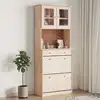 Image de Buffet Alta 77x35x188 Cm Bois Massif De Pin Vidaxl