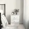 Image de Table De Chevet Alta Blanc 41x35x41 Cm Bois De Pin Massif Vidaxl