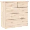 Image de Vidaxl commode alta 77x35x73 cm bois massif de pin