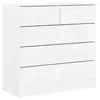Image de Vidaxl commode alta blanc 77x35x73 cm bois massif de pin