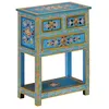 Image de vidaXL Buffet turquoise 55x30x76 cm bois massif de manguier meuble de rangement meuble de rangement de cuisine meuble de 355011