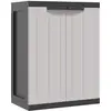 Image de Armoire De Rangement D'extérieur Gris Et Noir 65x37x85 Cm Pp Vidaxl