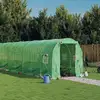 Image de Serre Avec Cadre En Acier Vert 28 M² 14x2x2 M Vidaxl
