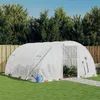 Image de Serre Avec Cadre En Acier Blanc 16 M² 4x4x2 M Vidaxl