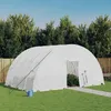 Image de Serre Avec Cadre En Acier Blanc 24 M² 6x4x2,85 M Vidaxl