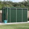 Image de vidaXL Abri de Jardin Cabane à Outils avec Poignées Remise à Outils avec Toit Inclinable Abri de Rangement Terrasse Vert