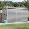 Image de vidaXL Abri de jardin gris clair 191 x 300 x 198 cm en acier galvanisé 3188244