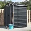 Image de Abri De Jardin Anthracite 191x130x198 Cm Acier Galvanisé Vidaxl