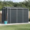 Image de Abri De Jardin Anthracite 191x300x198 Cm Acier Galvanisé Vidaxl