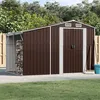 Image de Abri De Jardin Marron 277x192,5x179 Cm Métal Galvanisé Vidaxl