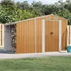 Image de vidaXL Abri de jardin marron clair 277x1925x179 cm Métal galvanisé 3188298