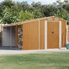 Image de vidaXL Abri de Jardin Cabane à Outils avec Poignées Remise à Outils avec Toit Inclinable Abri de Rangement Marron Clair 3188300