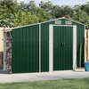 Image de vidaXL Abri de Jardin Cabane à Outils avec Poignées Remise à Outils avec Toit Inclinable Abri de Rangement Terrasse Vert 364514