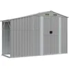 Image de Abri De Jardin Gris 277x93x179 Cm Acier Galvanisé Vidaxl
