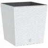 Image de Jardinière Et Intérieur Amovible Blanc 21 /32 L Rotin Pp Vidaxl