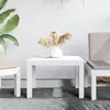Image de vidaXL Table de jardin blanc 59x47x40 cm PP 364728