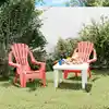 Image de Chaises De Jardin Pour Enfants Lot De 2 Rouge 37x34x44 Cm Pp Vidaxl