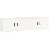 Image de Meubles Tv Muraux 2 Pcs Blanc 80x34,5x40 Cm Vidaxl