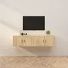 Image de Meubles Tv Muraux 2 Pcs Chêne Sonoma 80x34,5x40 Cm Vidaxl