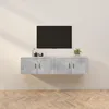 Image de Meubles Tv Muraux 2 Pcs Gris Béton 80x34,5x40 Cm Vidaxl