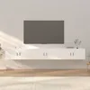 Image de Meubles Tv Muraux 3 Pcs Blanc 100x34,5x40 Cm Vidaxl