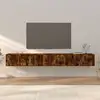Image de Meubles Tv Muraux 3 Pcs Chêne Fumé 100x34,5x40 Cm Vidaxl